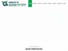 Tablet Screenshot of green-itnetworks.com